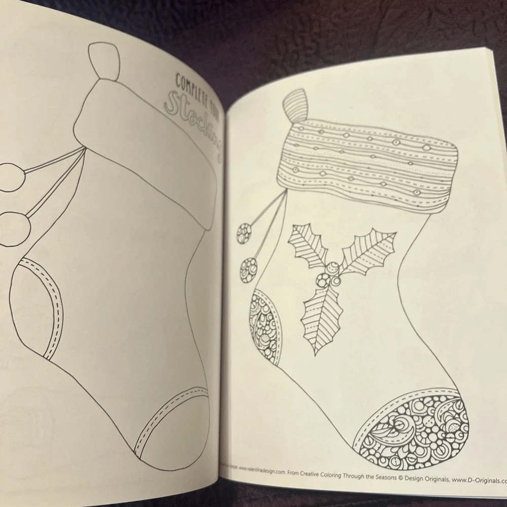Lot Of 2 Adult Coloring Books Creative Coloring Through Season & Exotic Chickens
